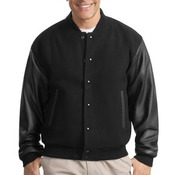Wool and Leather Letterman Jacket