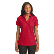 Ladies Vertical Pique Polo