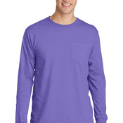 Pigment Dyed Long Sleeve Pocket Tee