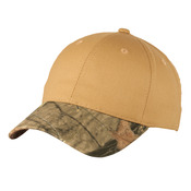 Twill Cap with Camouflage Brim